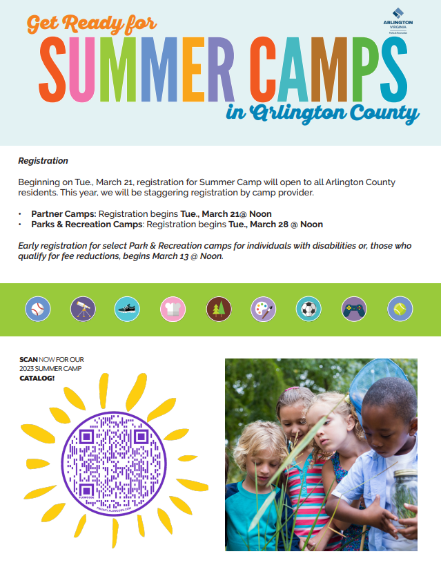 Summer Camp Registration and QR Code for Catalog
