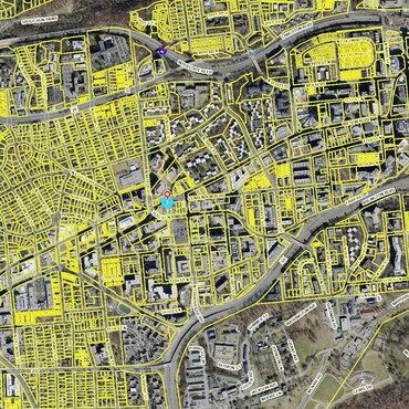GIS Mapping of 2100 Clarendon 