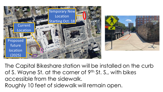 Penrose Capital Bikeshare Station Relocation