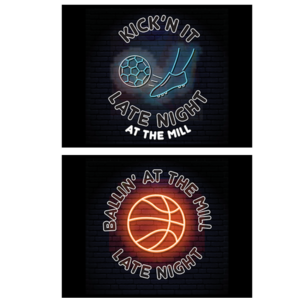 kickin and ballin at the mill