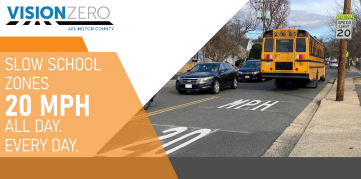 school slow zones image for vision zero's critical crash mitigation campaign