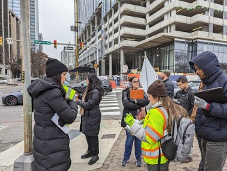 arlington county staff completing the langston safety audit