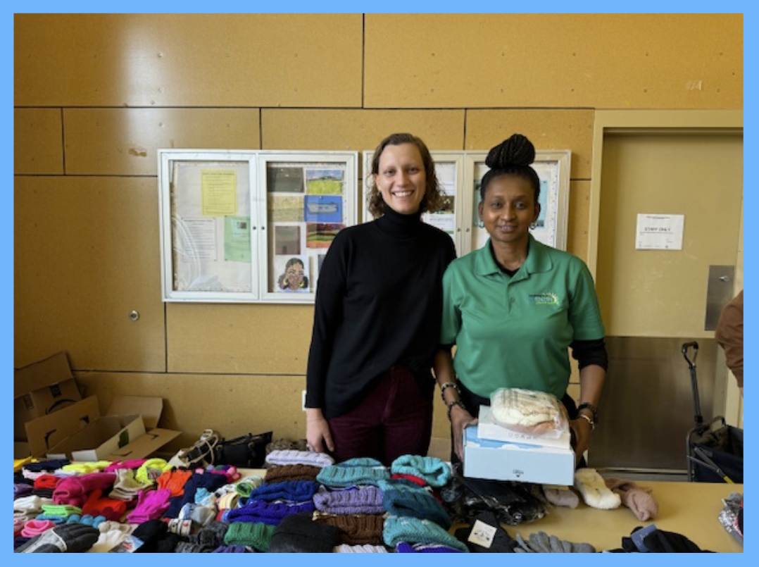 Grace Woodward at Reentry Council Winter Giveaway