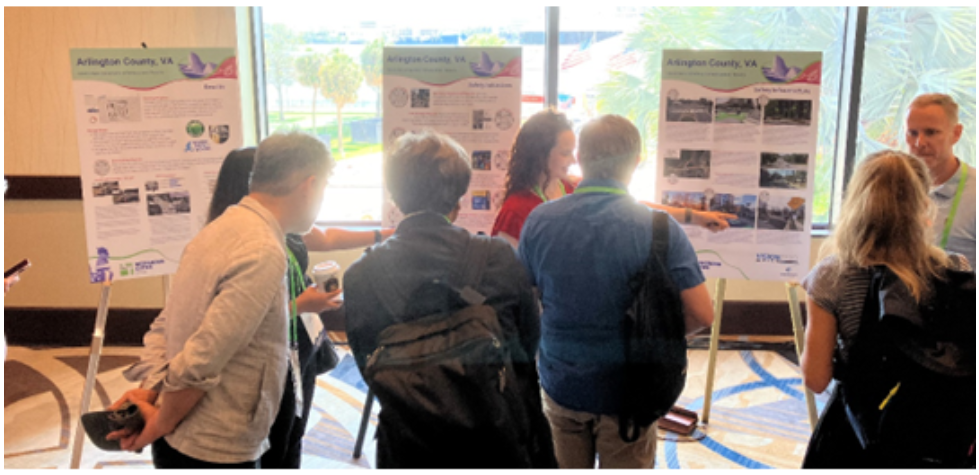 Image of the vision zero team presenting at the NACTO conference