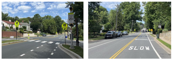 image of installed school slow zones