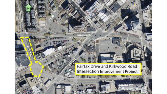 Fairfax Drive and Kirkwood Road - Project Area