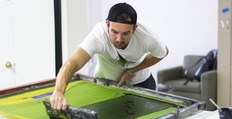 JD Deardourff screenprinting