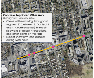 Segment D - Sidewalk Work - January 2026