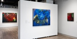 Hedieh Javanshir Ilchi: Here the waving flag. Here the other world. Installation view. Photo by Vivian Marie Doering.