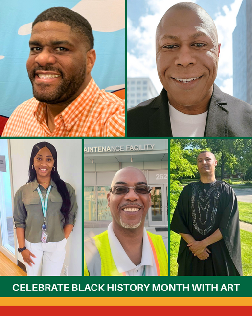 Collage picture of 5 Arlington County Staff