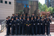 Honor Guard and Chief Penn at Arlington's Peace Officers Memorial Day Ceremony