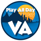 Play All Day VA event logo.