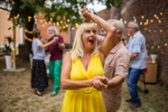 A couple dancing.