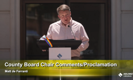 Board Chair Matt de Ferranti speaking at Pride Celebration