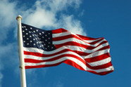 An American flag.