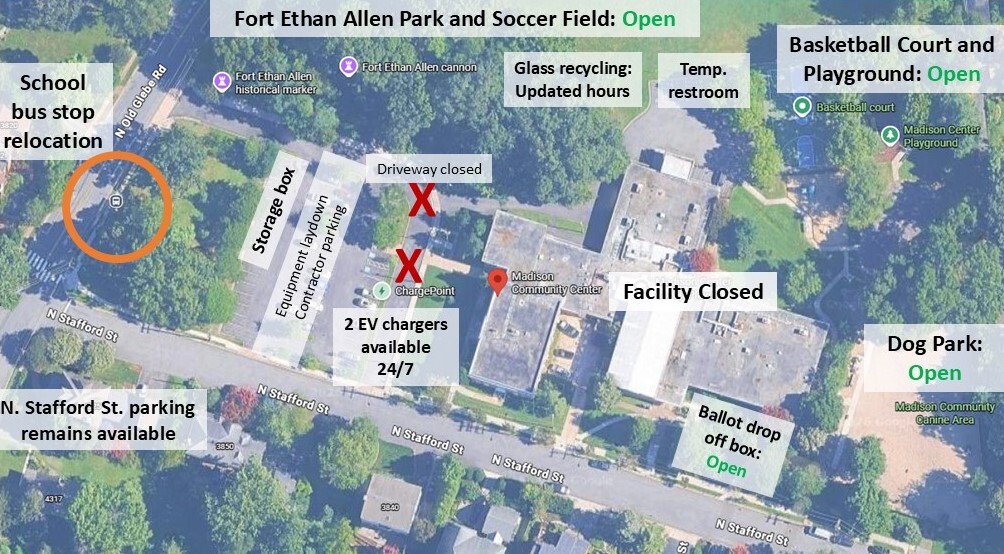 Aerial site changes map