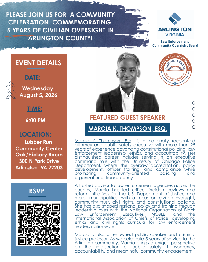 Graphic advertising Marcia Kay Thompson as the Guest Speaker for the 5 Year Anniversary Event