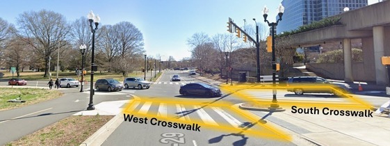 Westbound Langston & Fort Myer Drive