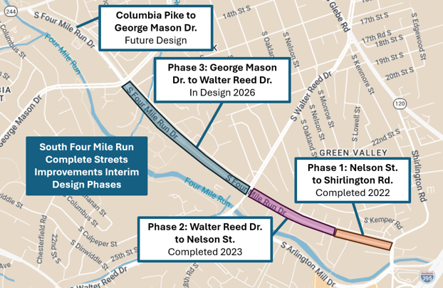 s four mile run dr roadway improvements