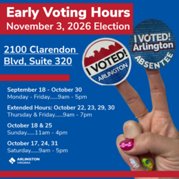 Early Voting Hours for November 2026 election