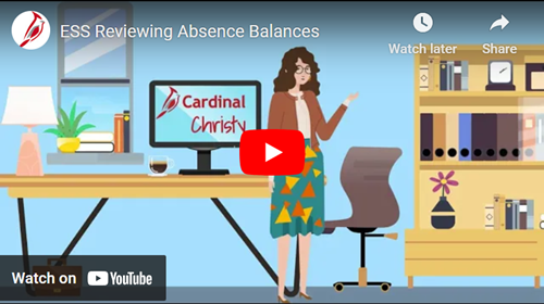 Cardinal cartoon linking a video