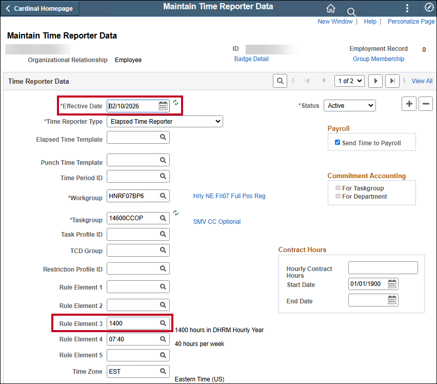 Maintain Time Reporter