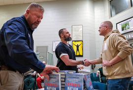 Author and Recovery Advocate Ryan Hampton Signs Books for Inmates in the Chesterfield County Jail's HARP Program