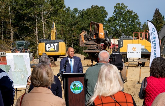 Board of Supervisors Chair Jim Holland Speaks at Groundbreaking for Phase I of Cogbill Park