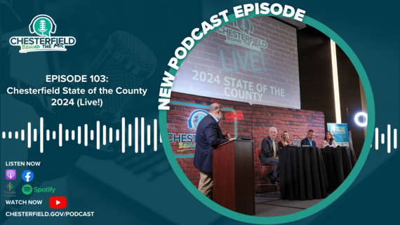 Graphic for Chesterfield Behind the Mic Podcast Episode 103