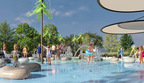 Rendering of Planned Spray Park