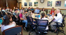 Summer interns meet with Chesterfield County Administrator Dr. Joe Casey