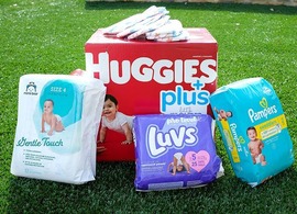 Baby diapers and unscented baby wipes for Chesterfield's 2025 Diaper Drive