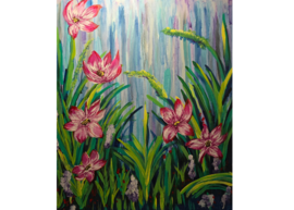 Spring flowers painting