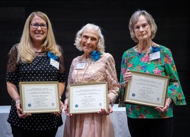 The three 2024 inductees into Chesterfield's Senior Volunteer Hall of Fame
