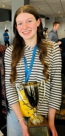 Harper C., Robious Middle School's spelling bee champion