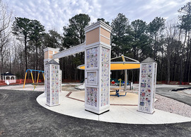 A Playground for Katie and Friends Construction wrapping up