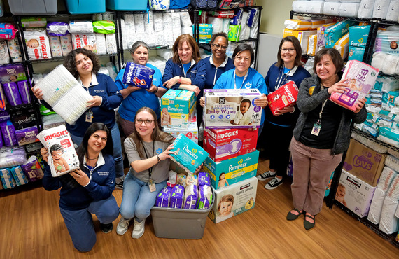 Baby diapers and wipes collected during Chesterfield's 2025 Diaper Drive