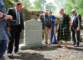 County leaders dedicate a new monument to fallen coal miners at Mid-Lothian Mines Park