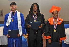 Three 2025 graduates of the Chesterfield Recovery Academy