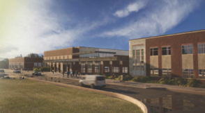 An artist's rendering of Chesterfield's new west area high school