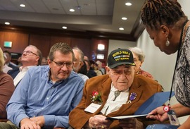 Chesterfield residents age 100 and older are recognized at a Board of Supervisors meeting