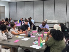 Picture of Community Corrections staff working in strategic plan
