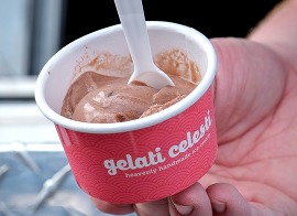 Gelati Celesti's limited edition Rockwood Bark ice cream