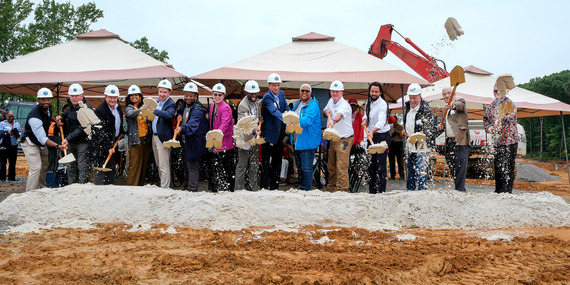 County officials join Better Housing Coalition at a groundbreaking for the new Colbrook affordable housing community