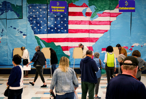 Chesterfield residents cast their ballots at Robious Elementary School in November 2023