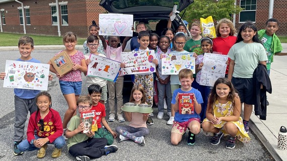 Enon Elementary students collected supplies to benefit Chesterfield Animal Services