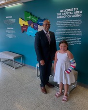 Picture of Dt. Worsley and Madison at SPAN Center