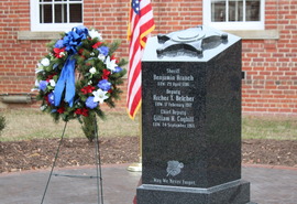 The Chesterfield Sheriff's Office Memorial, located adjacent to the Historic 1917 Courthouse