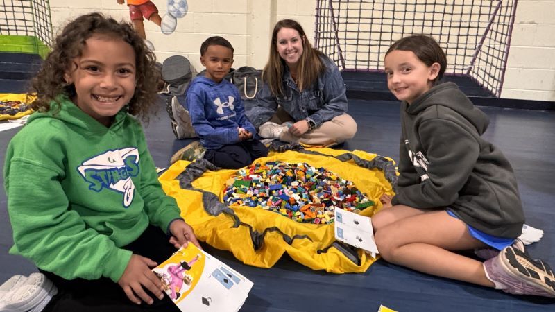 Gates Elementary's recent Family Night blended literacy and LEGO bricks