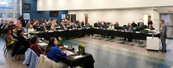 County and school officials convene for their annual legislative breakfast with members of the local General Assembly delegation